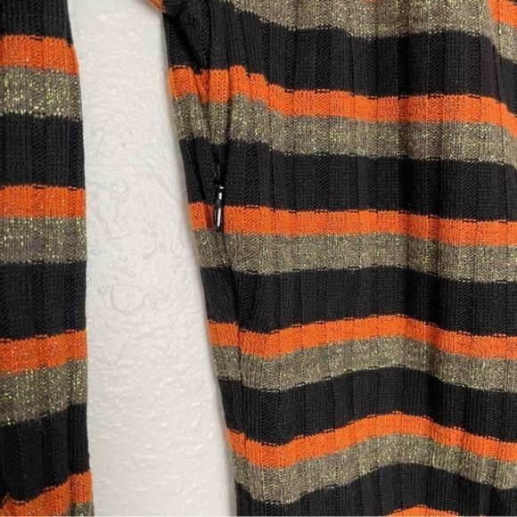 Ramy Brook stripe clam sweater dress long sleeve ruched bodycon S - Picture 5 of 14
